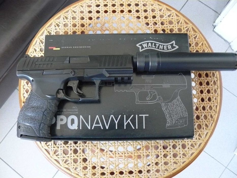 Pistol Airsoft WALTHER PPQ NAVY KIT Umarex,Cu Propulsie Arc/Manual,Nou