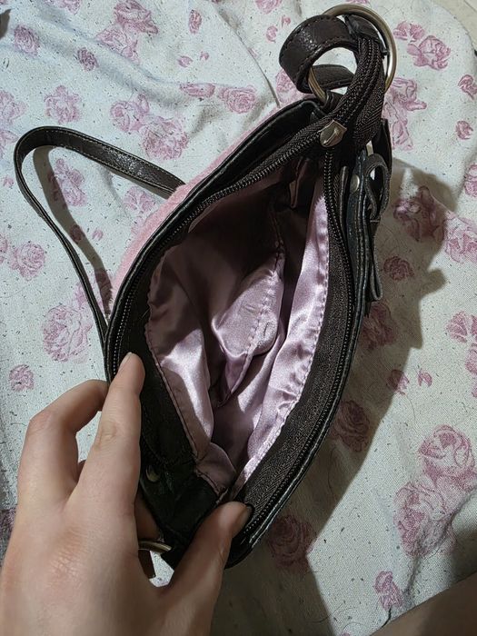 Y2k Розова пухена чанта