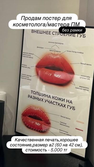 Постер, плакат для косметолога или мастера ПМ