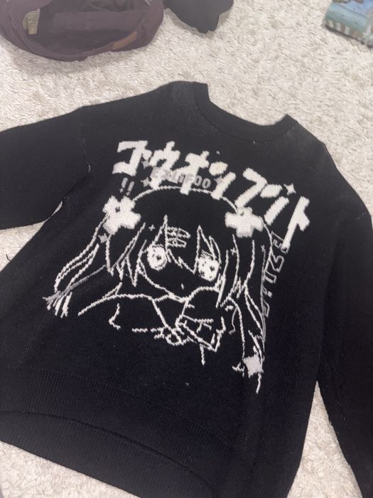Свитер аниме теплый для подростка у2к
