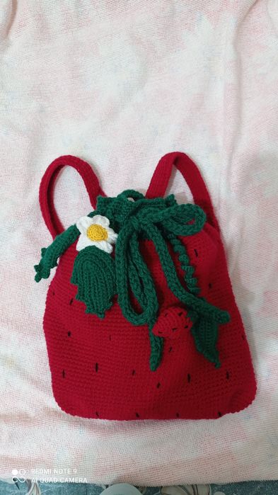 Рюкзачок Клубничка и сумочка Зайчишка.Цена за одну