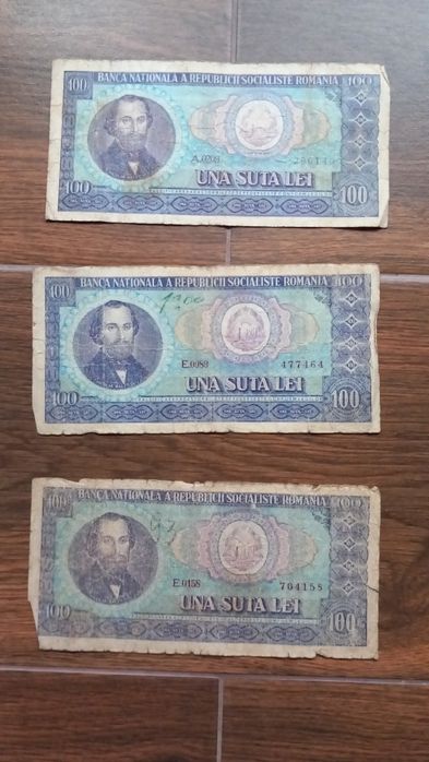 Bancnota 100 lei 1966