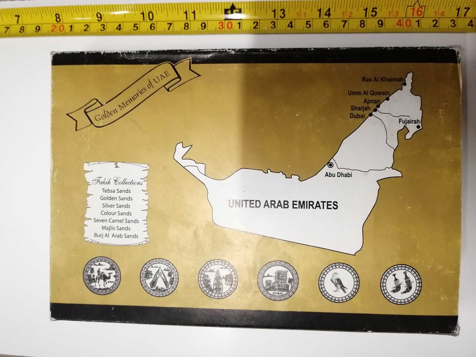 Пано с оригинален пясък от 7-те  Арабски емирства
