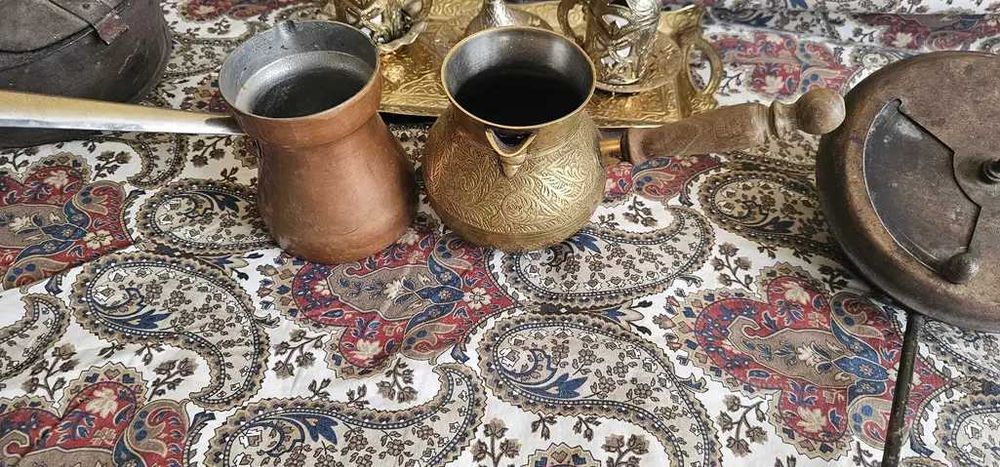 tigaie prajit cafea set servire  cafea turcesc