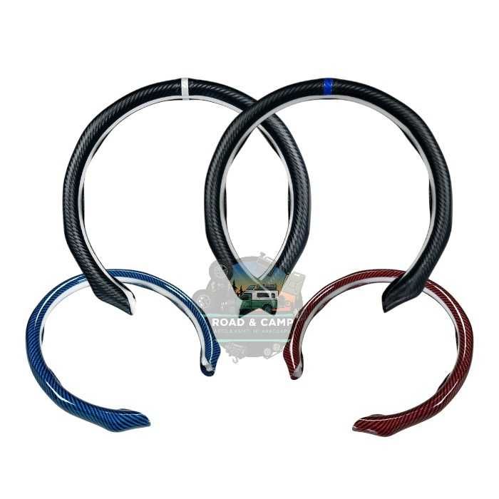 Протектор за волан, карбон, син или червен, калъф 1/2