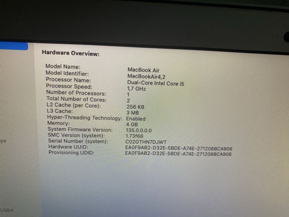 Vand apple mac book air