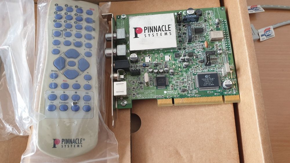 Pinnacle PC TV Pro tunner, radio, telecomanda cabluri