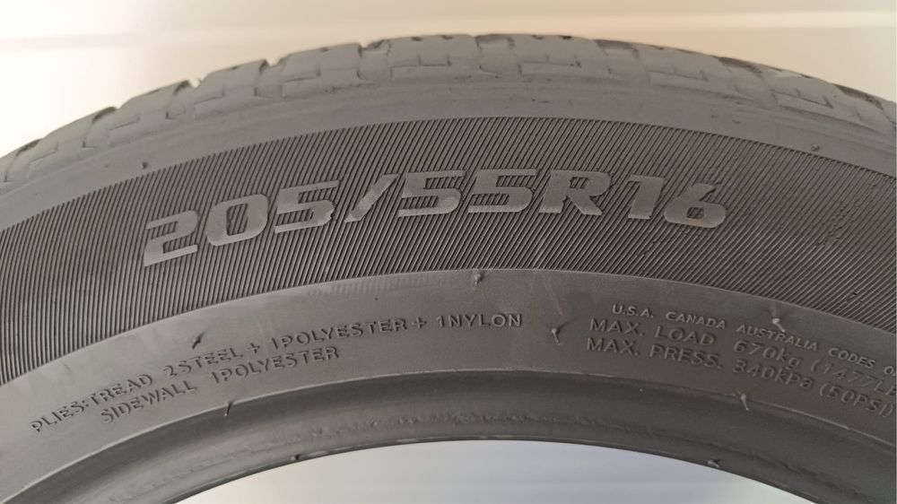 4бр всесезонни гуми 205/55/16 Laufenn G fit45/7.8мм/dot3221г/