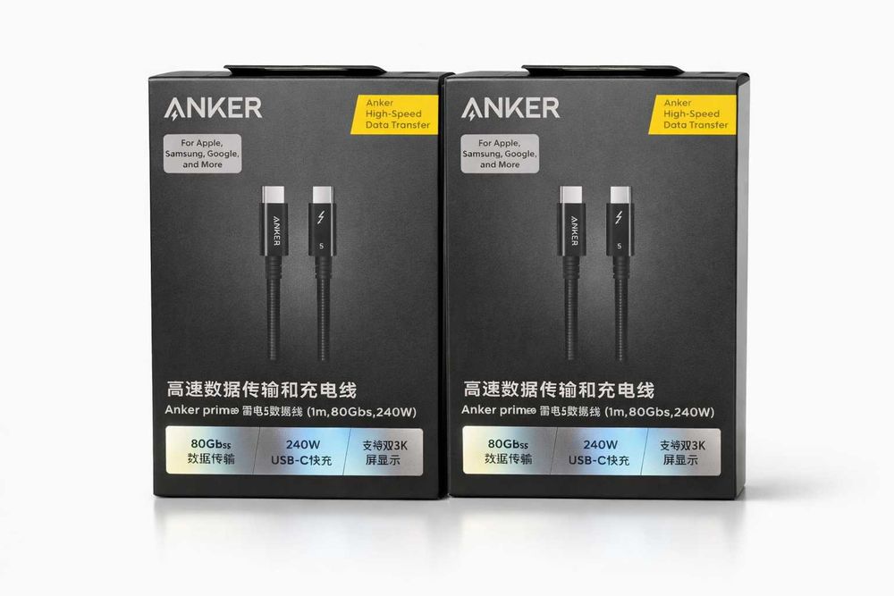 Anker Thunderbolt 5 240W Кабель USB-C to USB-C. Есть доставка