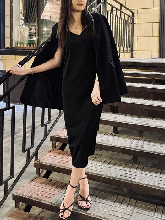 Шелковое платье комбинация