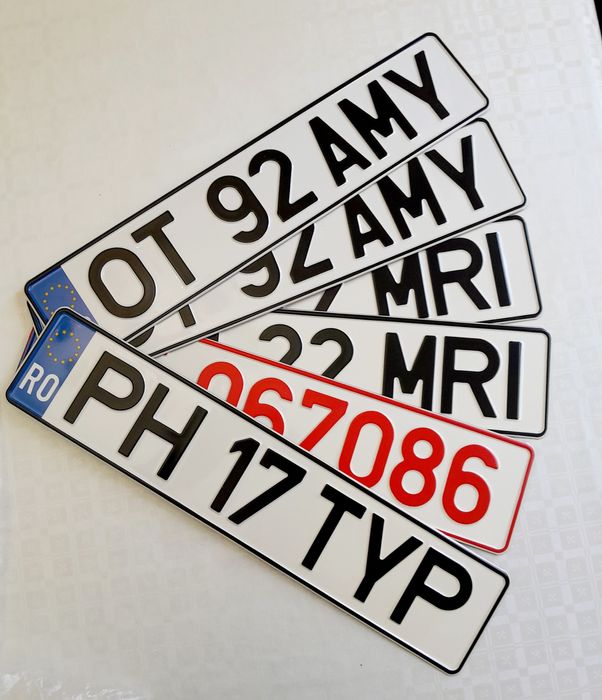 Placute auto numere auto personalizate ornamentale