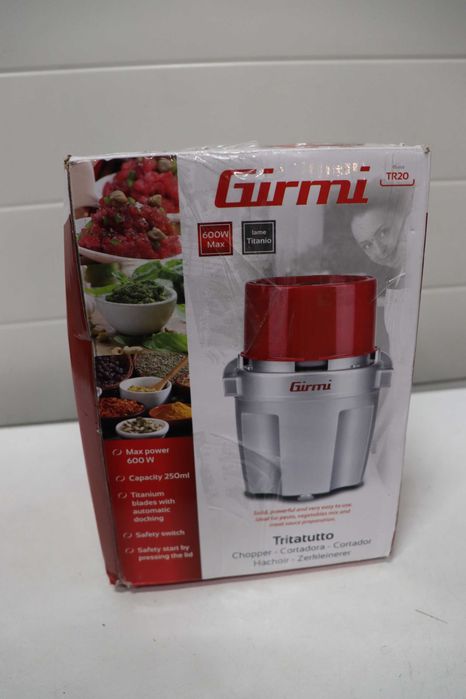 Блендер Girmi TR20 чопър 320W 0.25 литра, червен