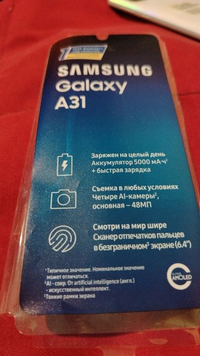 tel A31 xolati yangi sotiladi