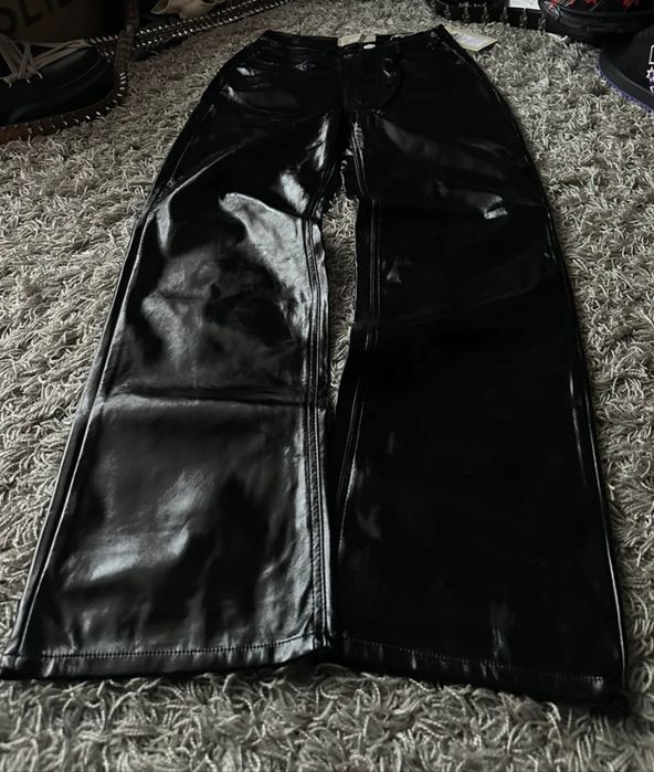 Pantaloni de piele baggy  mărimea M