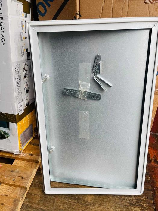 Ușă de vizitare otel Primus, albă, 500 x 800 mm cu închidere pătrată