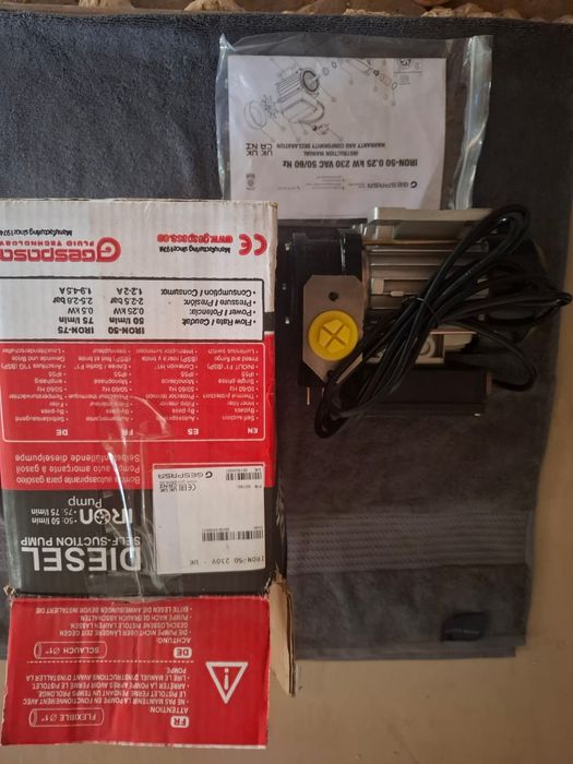 Pompe De Transfert Diesel Spacer IRON-50 :: 50 L / Min 230 VAC