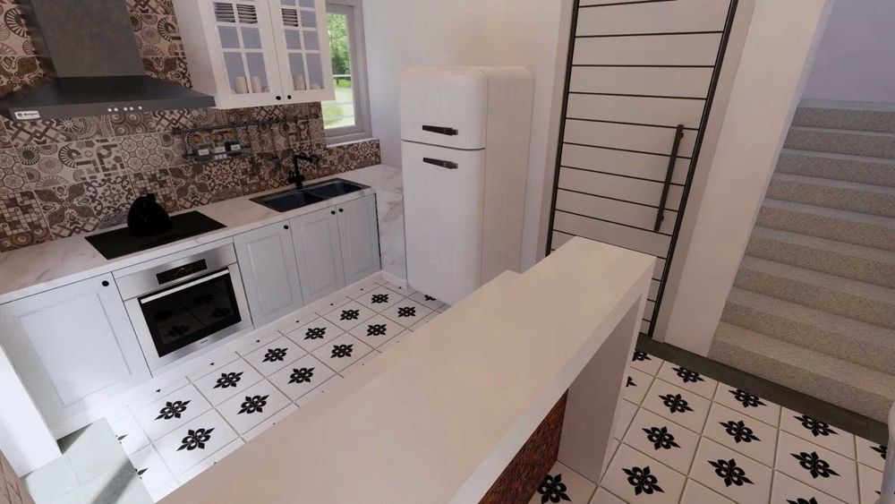 НА ИЗПЛАЩАНЕ - Двуетажна сглобяема къща с 3 спални, 140 кв. м