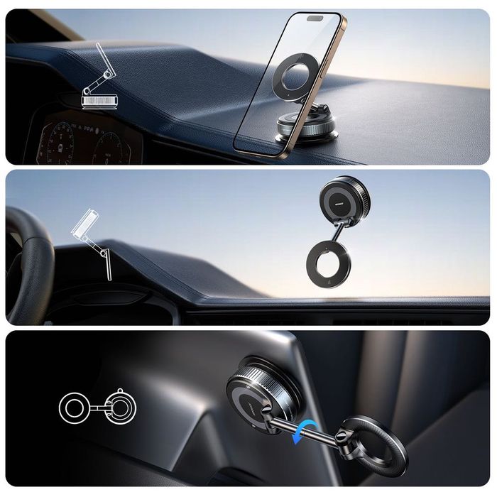 Joyroom – Магнитна стойка за телефон за автомобил с MagSafe и вакуум
