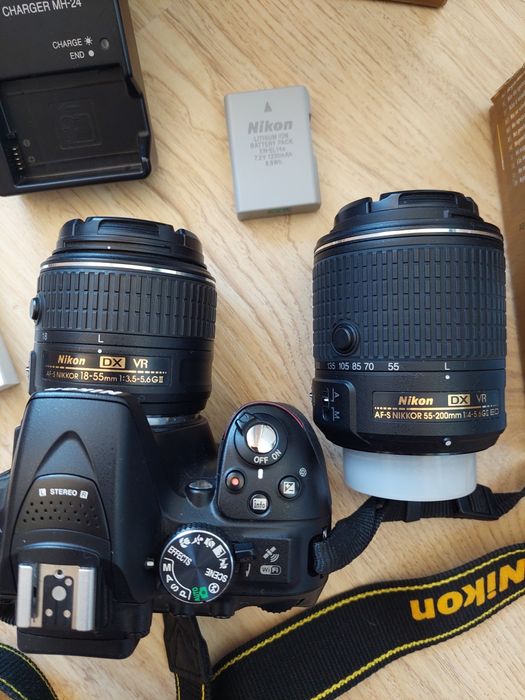 Комплект фотоапарат Nikon D5300 и обективи