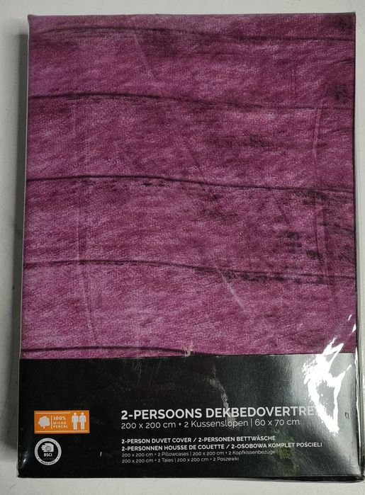 Husa pilota si fata perna Set  200 X 200 si 60 x 70 cm Roz