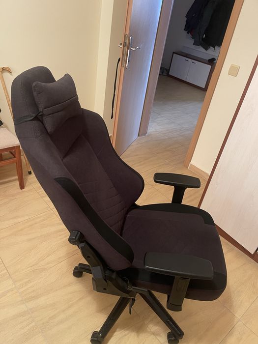 Геймърски стол ABILDAA антрацитно сив текстил