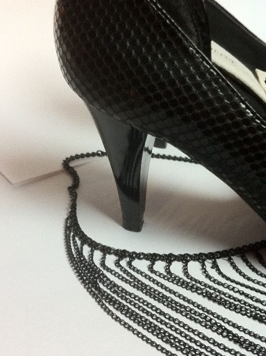 Черни дамски летни обувки + подарък колие