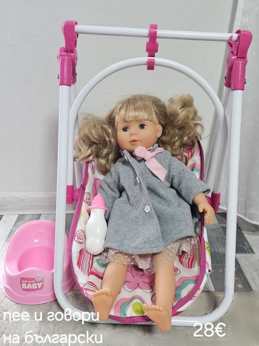 Детска количка за кукли с бебе и аксесоари