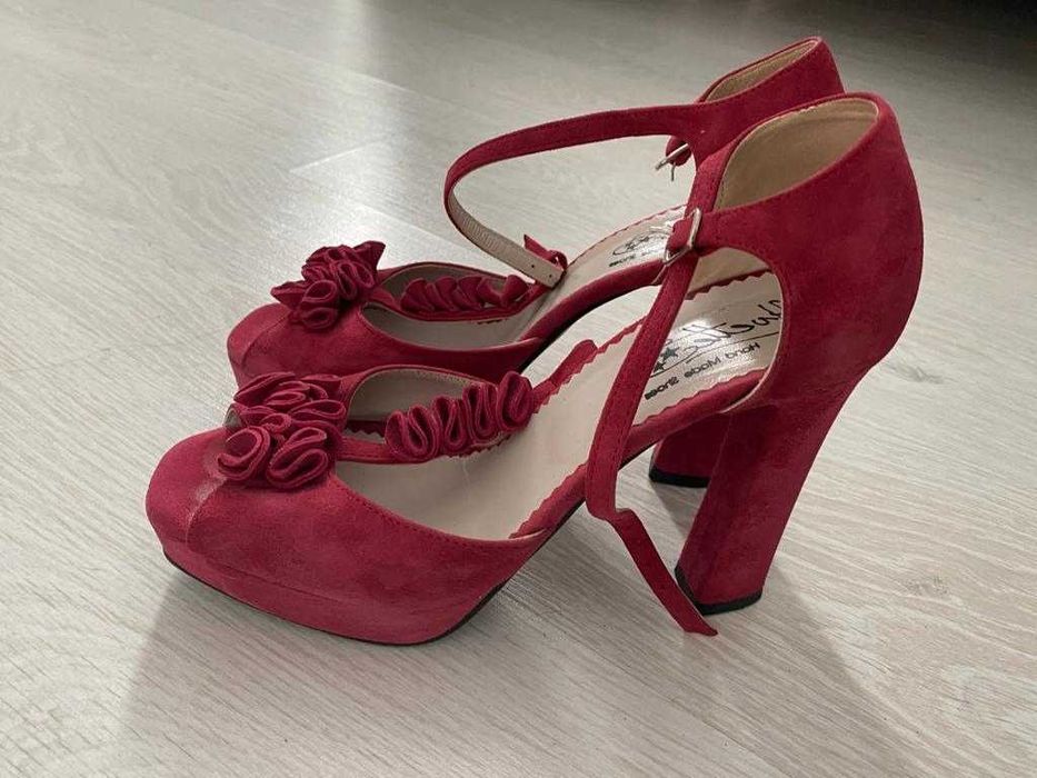 Sandale piele întoarsă Yvette, nr 38,