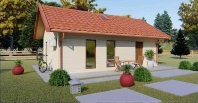 Vand casa modulară din container 9x6m