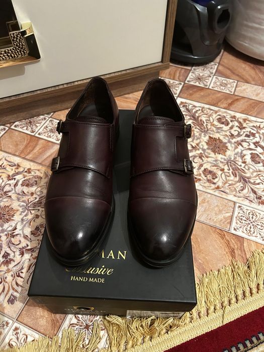 Коричневый туфли 1 рет киілген