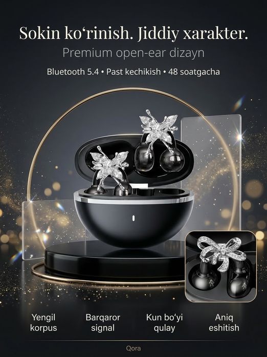Simsiz naushnik, Bluetooth quloqchin, dekorativ dizayn
