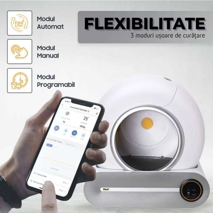 Litiera automată pt.pisici iHunt V1 folosită 6 luni