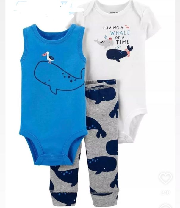 Setul set body și pantaloni Carter's pent 12 și 24 luniru băieți