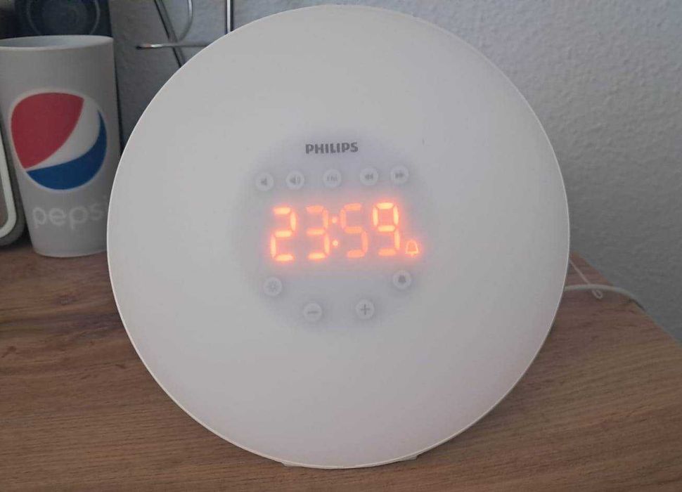 Radio  FM cu ceas Philips LED, Wake-up light