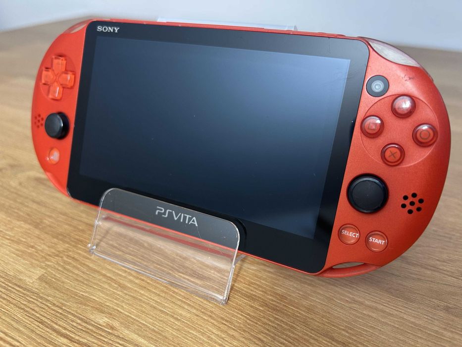 PS Vita Slim Metallic Red modată — culoare rara Japonia, 128GB