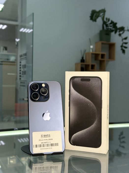 айфон 15 про синий 81%