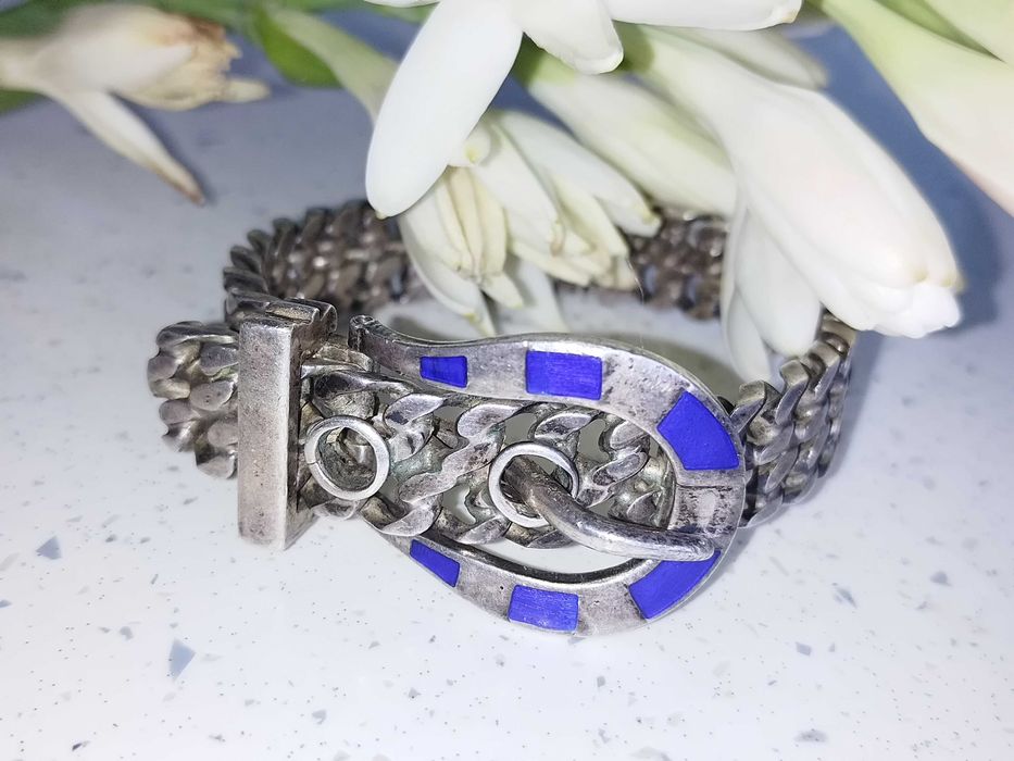 Bratara tip curea  Argint masiv