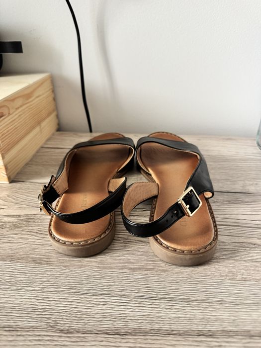 Vand sandale negre piele
