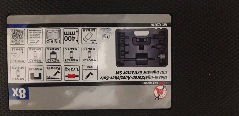 BGS DIY Set extractoare injectoare Diesel | 8 piese (BGS 62636)
