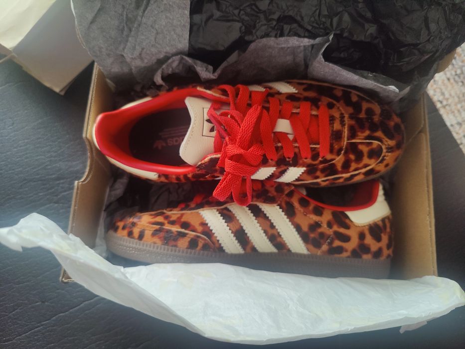 Adidas Samba Leopard print
