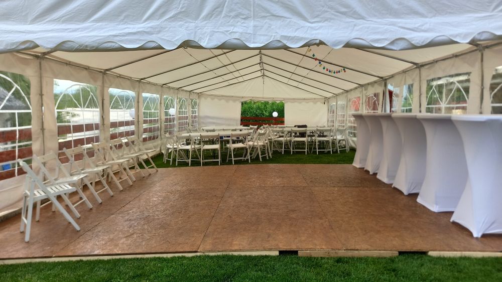 6 buc Cort 5x7 m + 2xCort 6x14m evenimente botez nunta ring dans podea