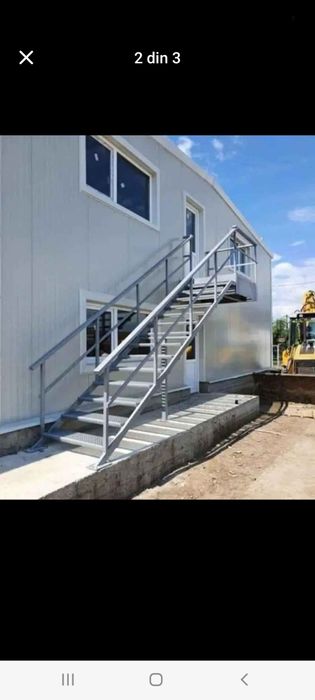 Confectionam scări metalice galvanizate la dimensiunea dorita de clien