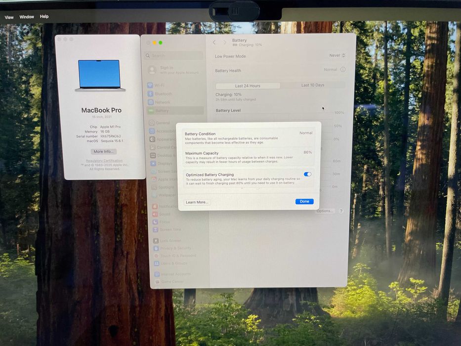 Apple 16-inch MacBook Pro: Apple (2021) M1 Pro 16GB RAM, 16-Core GPU 3,2 GHz - Silver