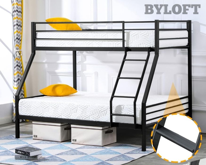 Кровать двухъярусная металлическая для детей и взрослых, Разборная