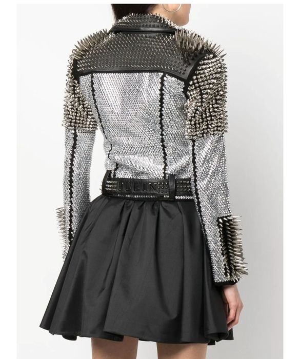 Fhilipp Plein crystal studded jacket