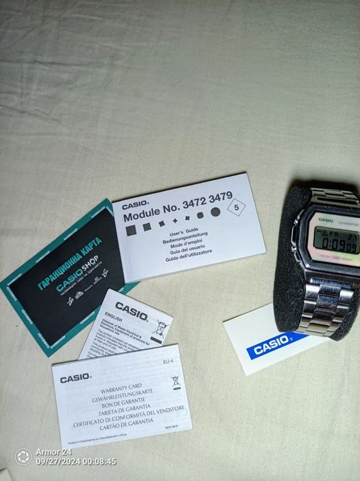 Casio Vintage A1000D-7EF Vintage Iconic Watch Касио часовник