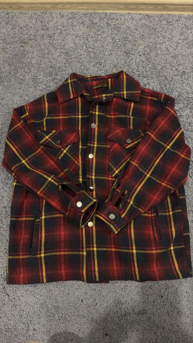 Рубашка оверсайз теплая