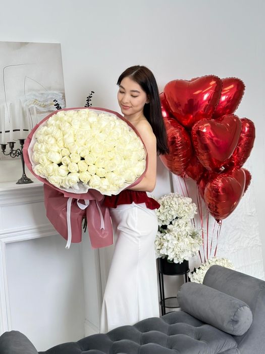 51 роза Голландские метр