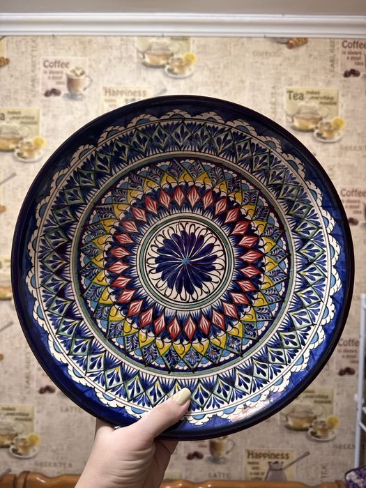 Ляган тарелка с национальным орнаментом