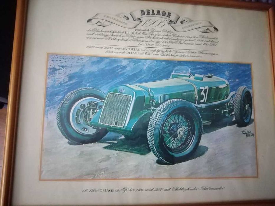 Persoană fizică vând colecție de 14 imagini cu mașini de epocă